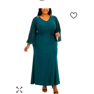 Plus Size Emerald Gown